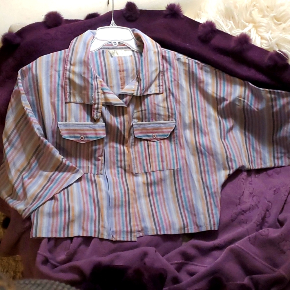 💜 Vintage stripe top
